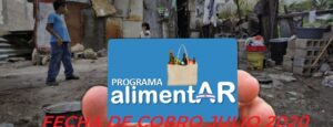 Fecha de cobro Plan Alimentar sin tarjeta Julio 2020